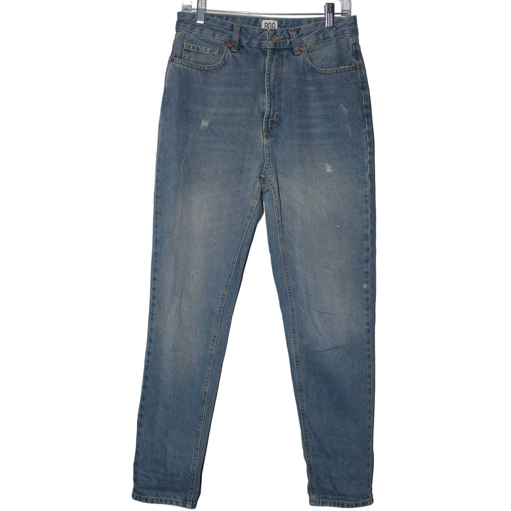 Womens BDG Urban Outfitters Mom High-Rise Baggy Blue Denim High Rise Jeans Sz 28